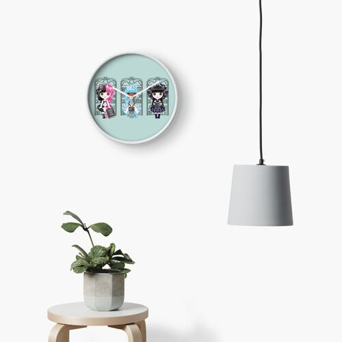 Book Diva Dolls Clock