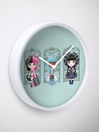 Book Diva Dolls Clock