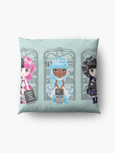 Book Diva Dolls Floor Pillow