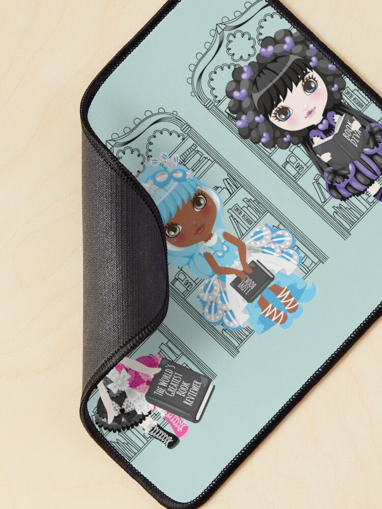 Book Diva Dolls Mouse Pad