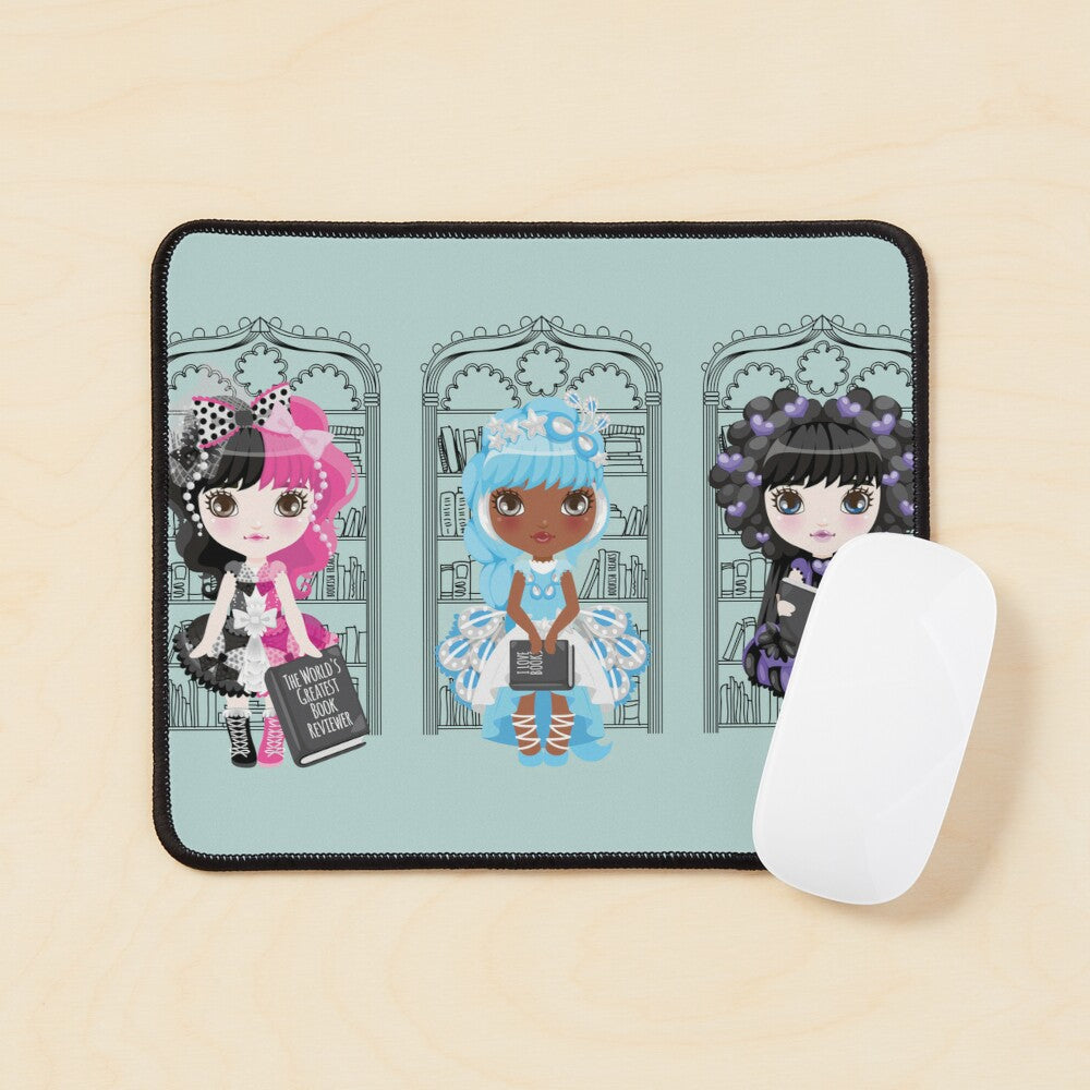 Book Diva Dolls Mouse Pad
