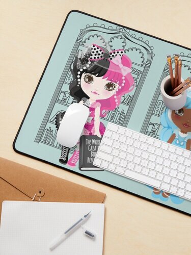 Book Diva Dolls Mouse Pad