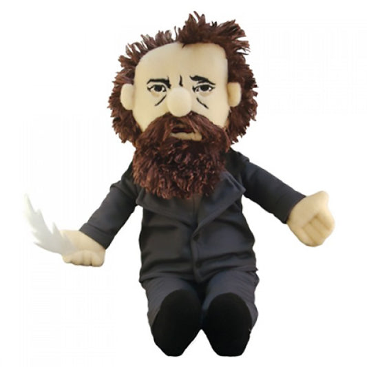 soft doll that resembles Charles Dickens Doll