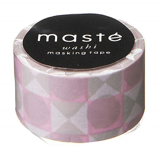 BFADMJ004424 Maste Multi Colored Pink Tile - Washi Tape