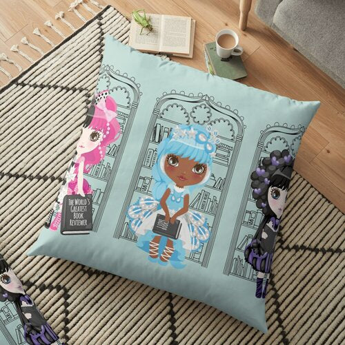 Book Diva Dolls Floor Pillow