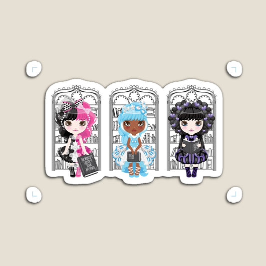 Book Diva Dolls Magnet