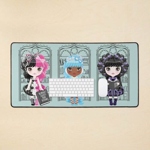 Book Diva Dolls Mouse Pad
